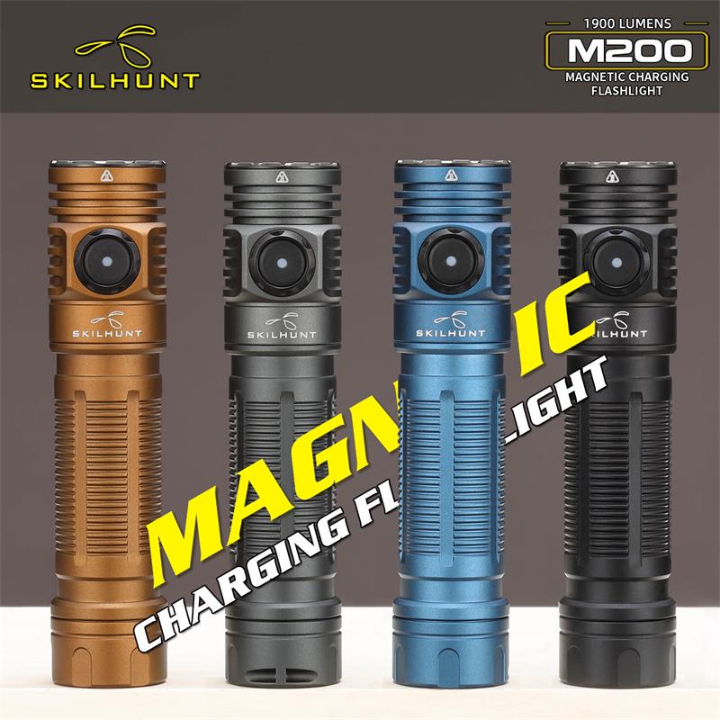 M200 V3 - 1200 Lumens - USB Magnetic Rechargeable - 18650 / CR123A Compatible