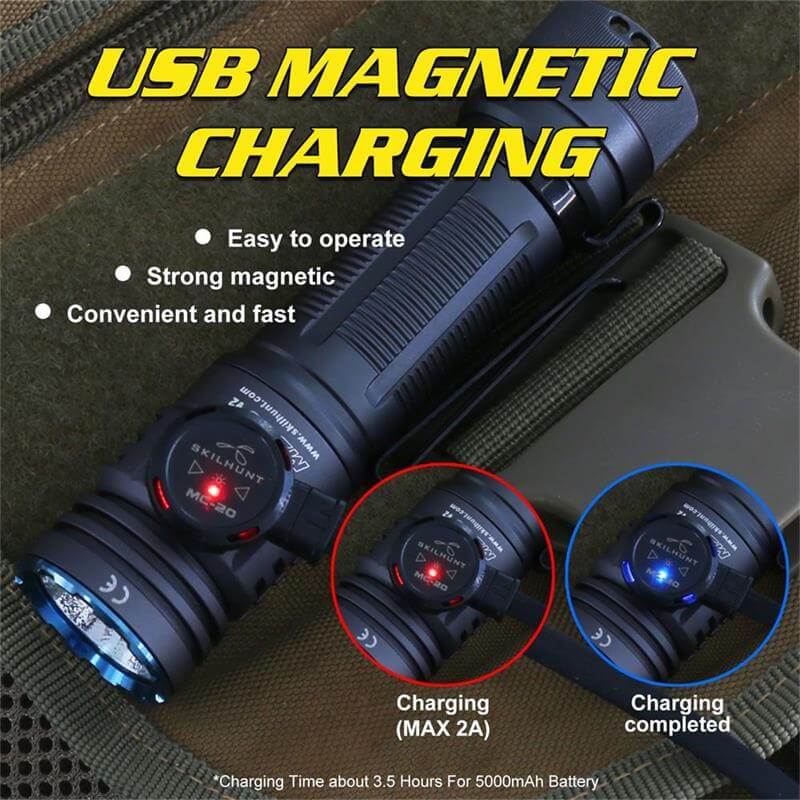M300 - 2700 Lumens - 21700 Battery - Magnetic USB Rechargeable - CREE XHP50.3 HI Cool White 6500K