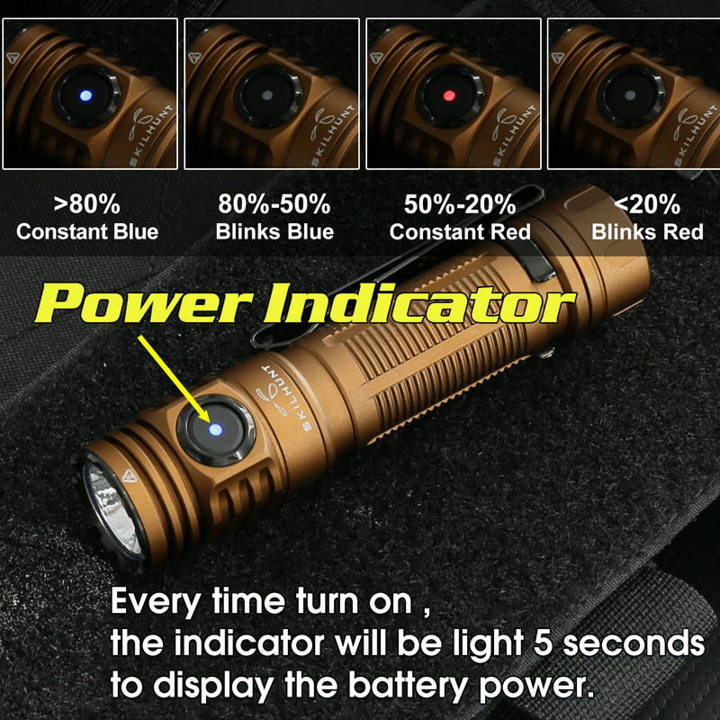 M200 V3 - 1200 Lumens - USB Magnetic Rechargeable - 18650 / CR123A Compatible