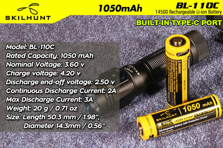 E2A – 600 Lumens - AA/14500 Compatible - TIR Optic Lens