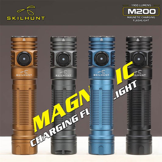 M200 V3 - 1200 Lumens - USB Magnetic Rechargeable - 18650 / CR123A Compatible