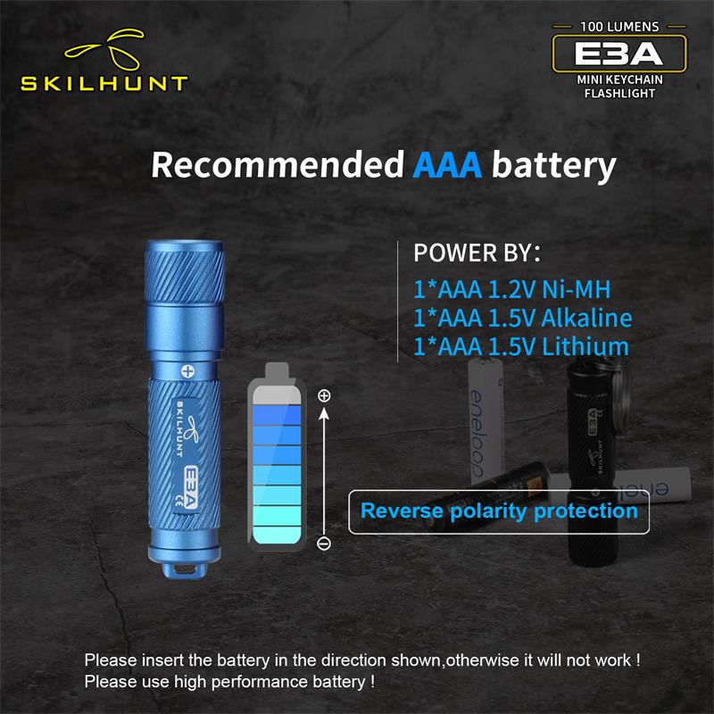 E3A - 100 Lumens - AAA Powered - TIR Optic Lens