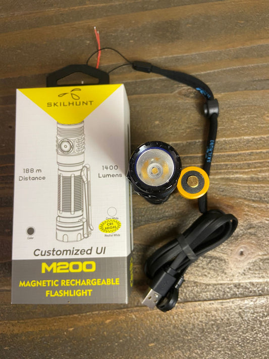 M200 V3 - 1200 Lumens - USB Magnetic Rechargeable - 18650 / CR123A Compatible