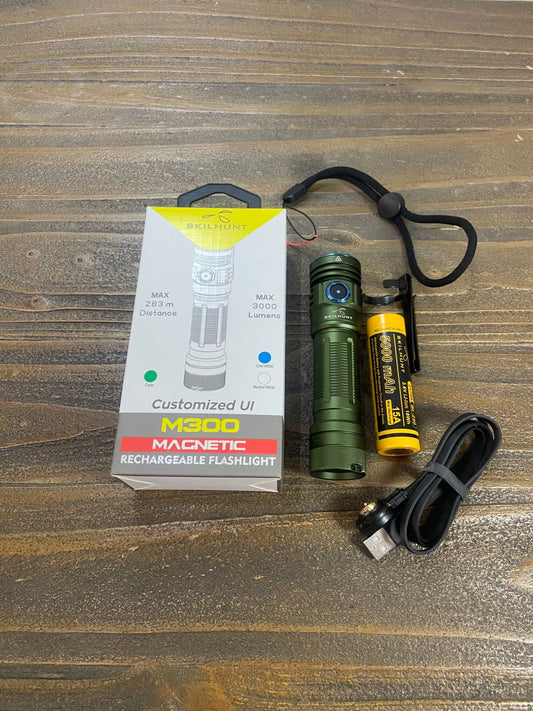 M300 - 2700 Lumens - 21700 Battery - Magnetic USB Rechargeable - CREE XHP50.3 HI Cool White 6500K