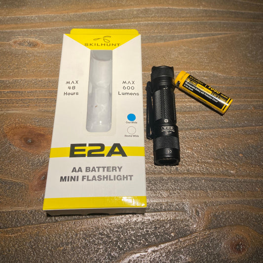 E2A – 600 Lumens - AA/14500 Compatible - TIR Optic Lens